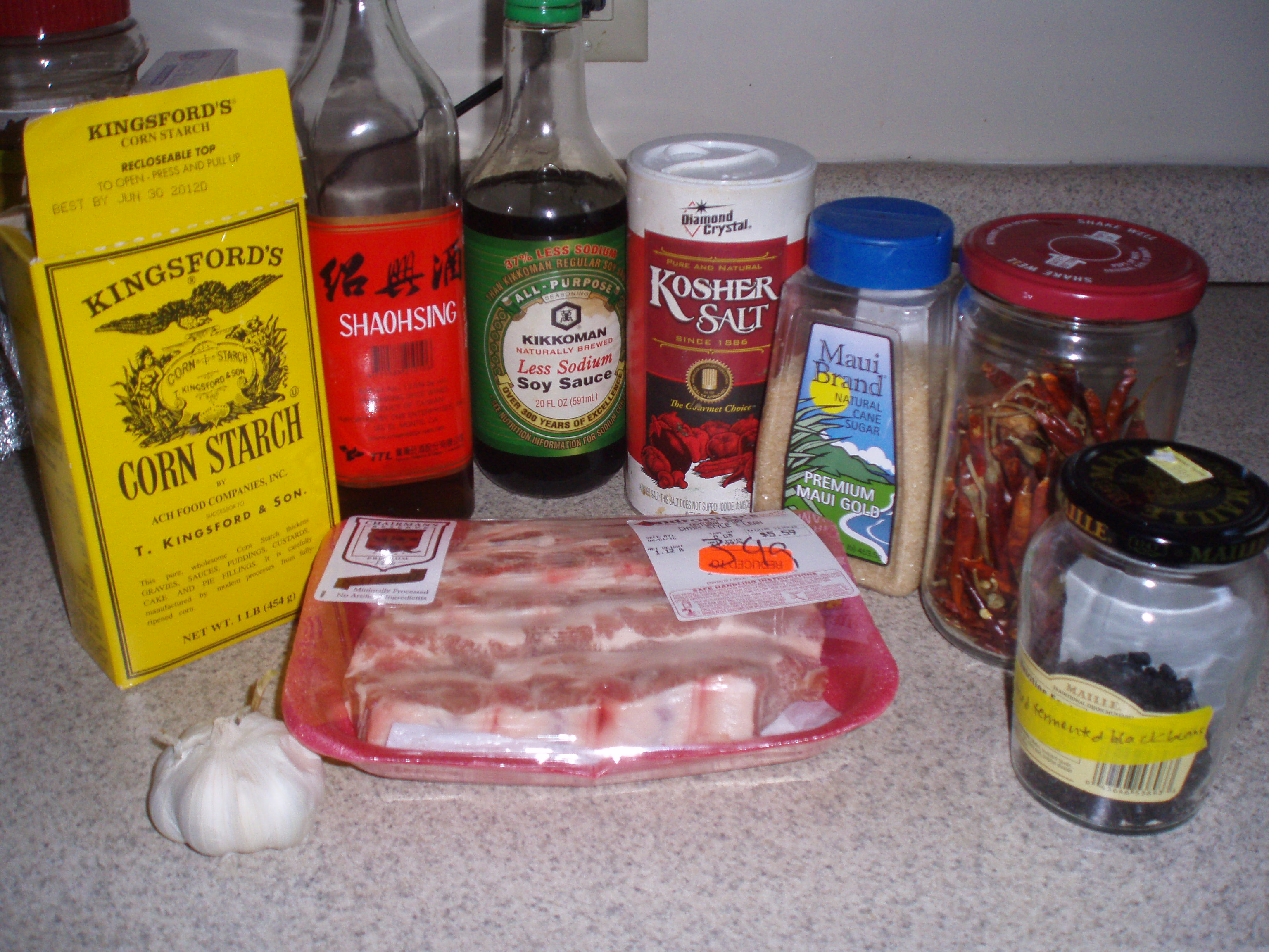 The sauce is made by stir-frying the (soaked and cleaned) black beans with
